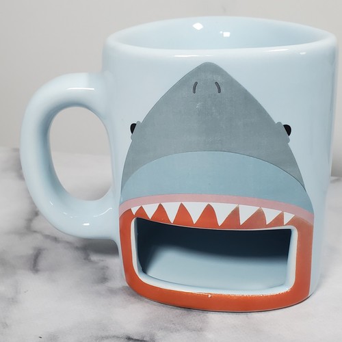 Shark mug with - mug, biscuit