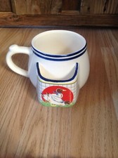 Vintage tea mug with tea bag