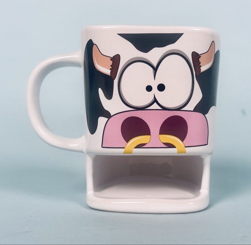Cow cookie pocket mug ceramic - pocket,