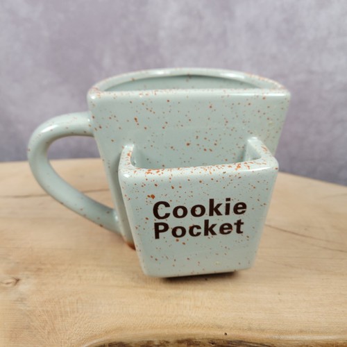 Stoneware half mug - mug, cookie