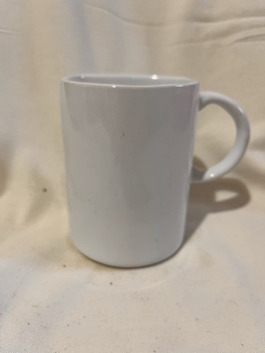 White ceramic mug - white, featuring