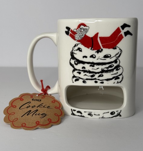 Surfing santa cookie pocket - santa,